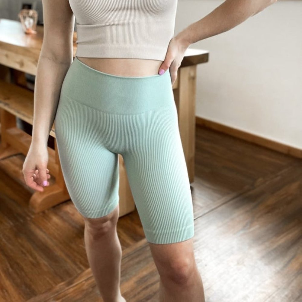 Ribbed Biker Shorts ZENANA - 2 COLORS!